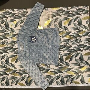 Kids Blue Textured Pants